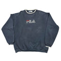 Vintage 90's Faded FILA Embroidery Sweatshirt (XL)