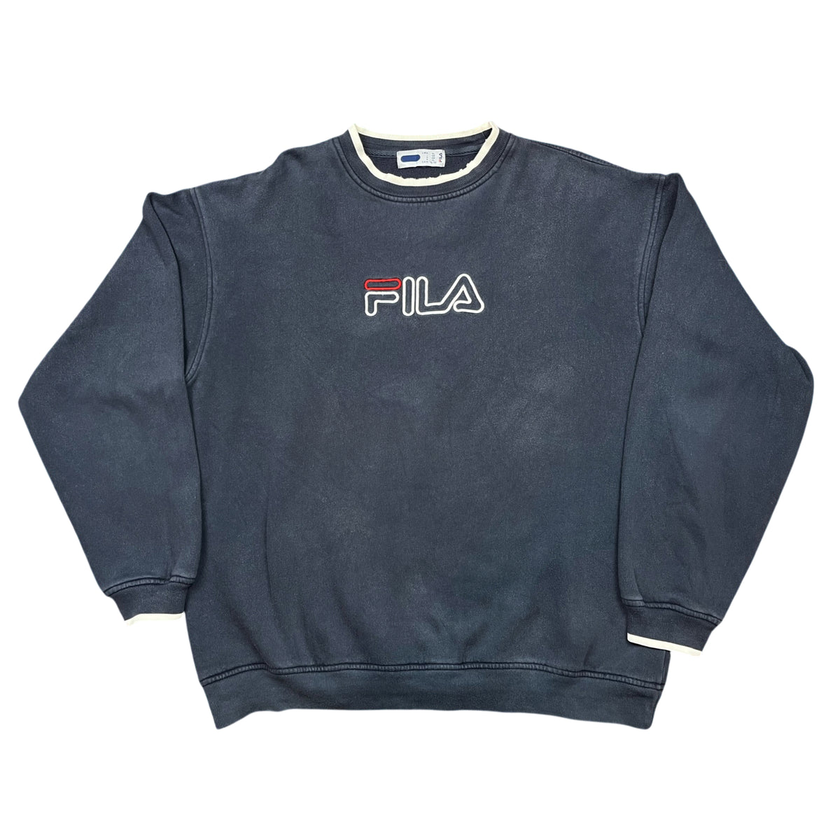 Vintage 90's Faded FILA Embroidery Sweatshirt (XL)