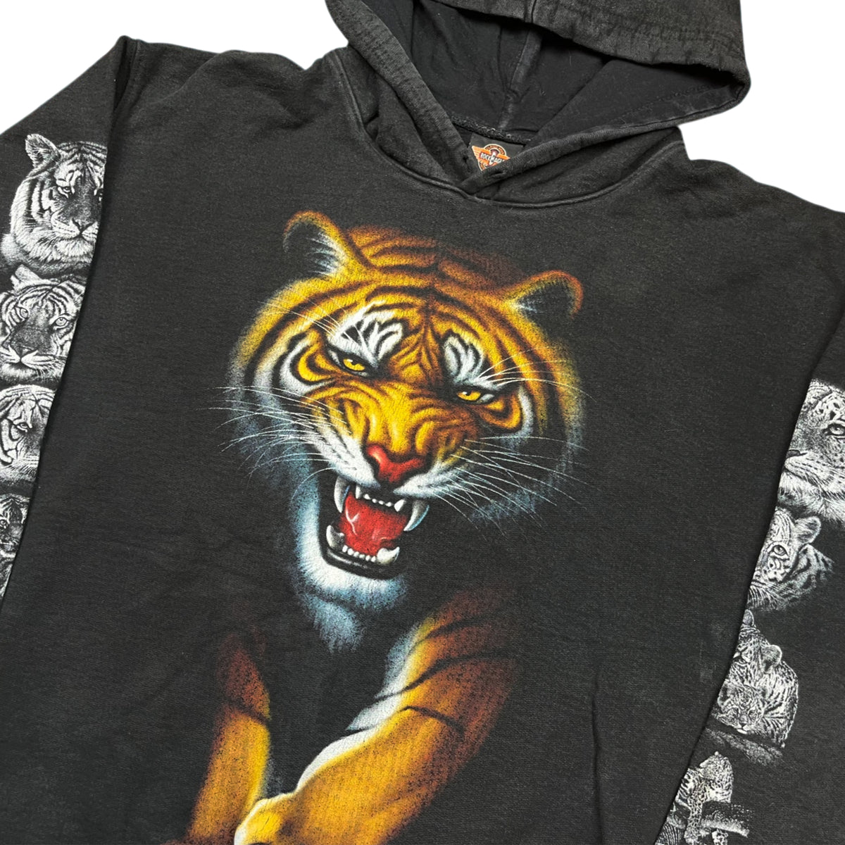 Vintage 90's Thai Bootleg Tiger Double Sided Hoodie (XL)