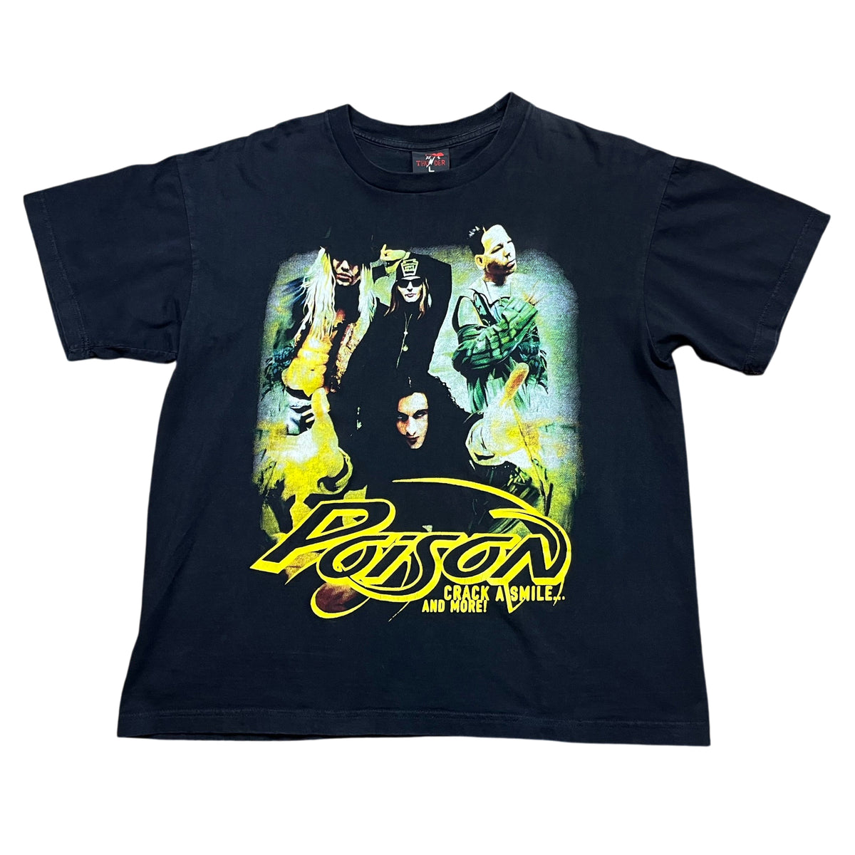 Vintage Poison Band Bootleg Graphic T-shirt (L)