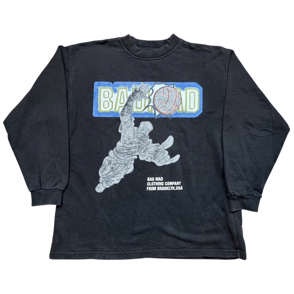 Vintage 90's Bad & MAD USA Basketball Graphic Sweatshirt (S)