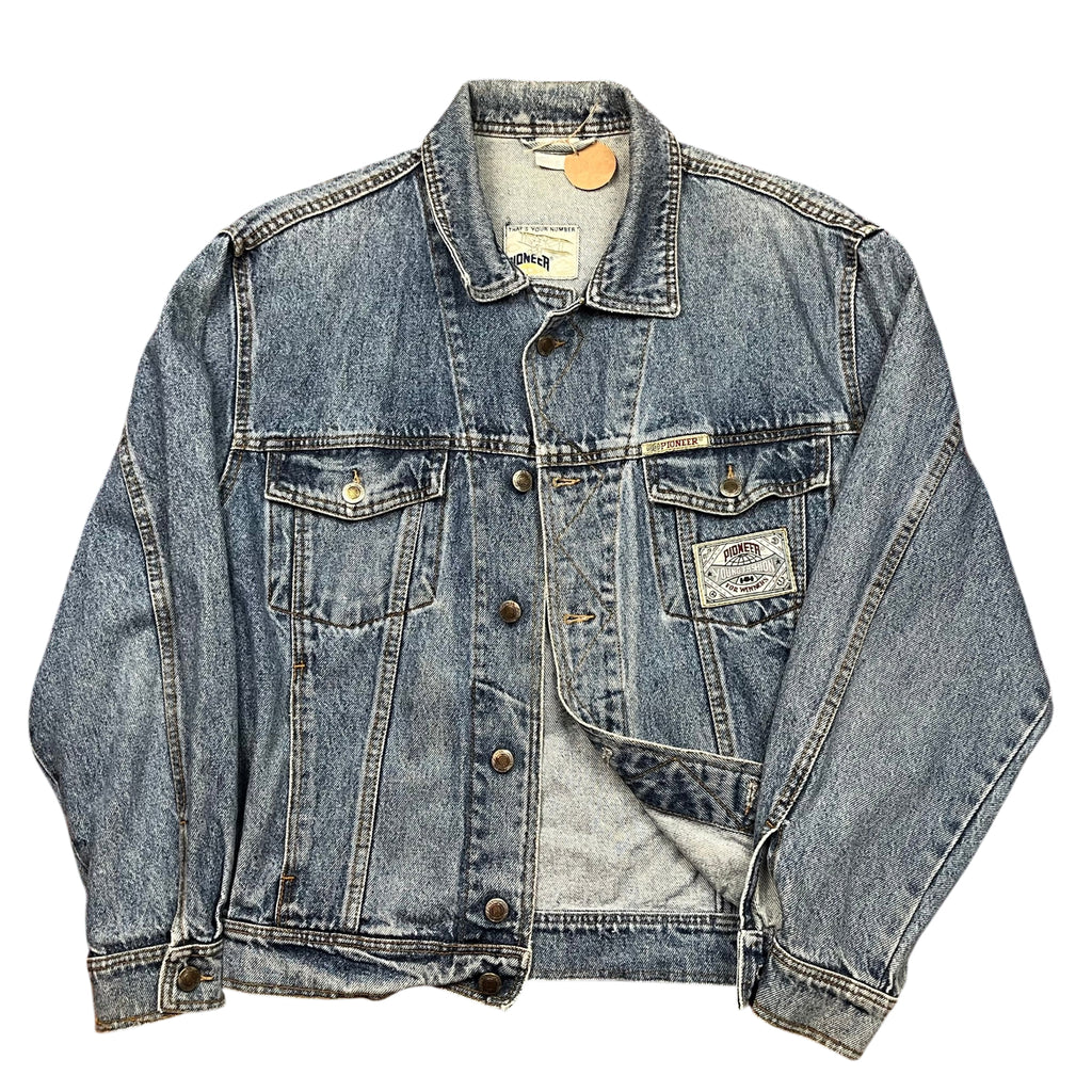 Vintage 90's Embroidery Pioneer Denim Jacket (L)