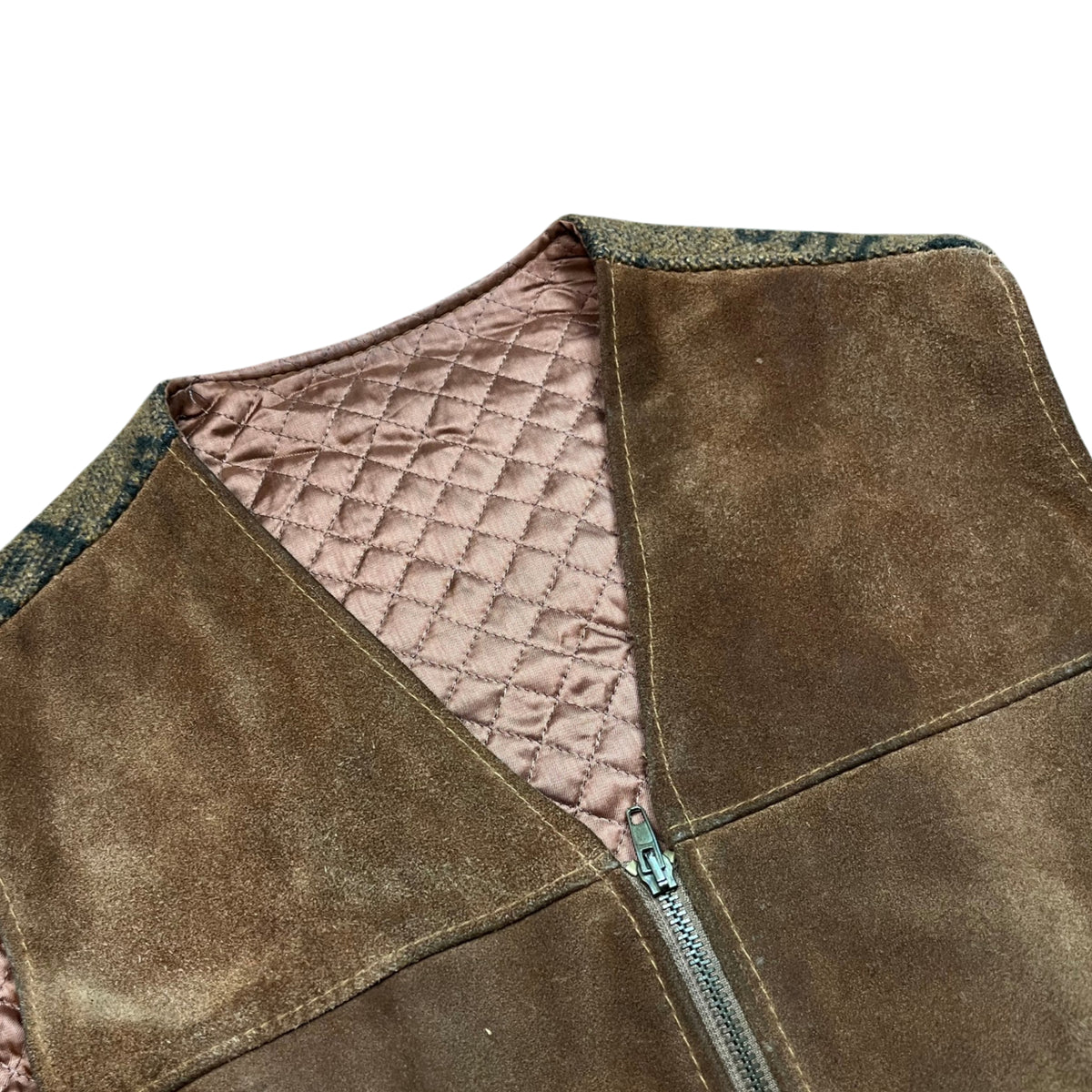 Vintage 90's C&A Leather Boxy Vest (S-M)