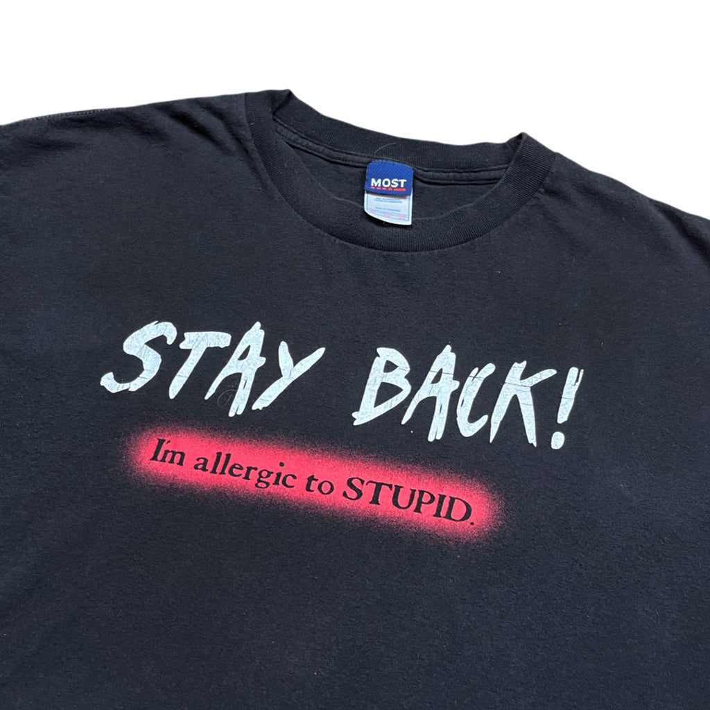 Vintage 90's MOST Stay Back! Graphic Humor T-shirt (XL)