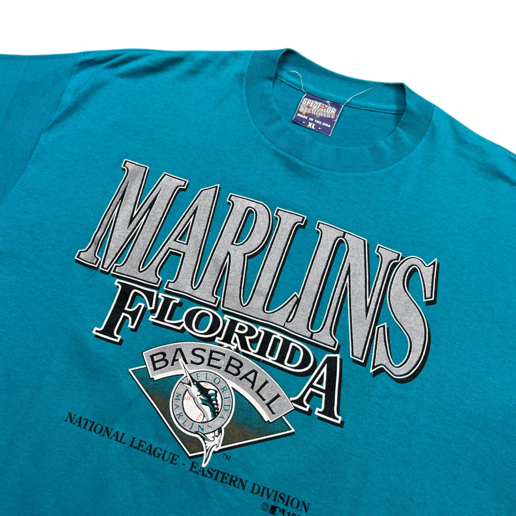 Vintage 90's Marlins Florida Baseball Single Stitched T-shirt (XL)