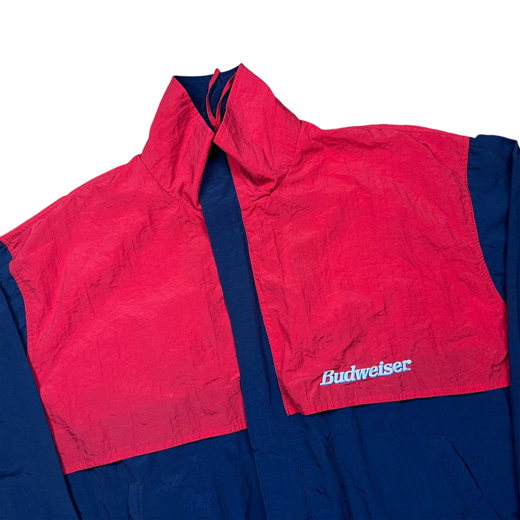 Vintage 90's Beer Budweiser Windbreaker Jacket (XL)