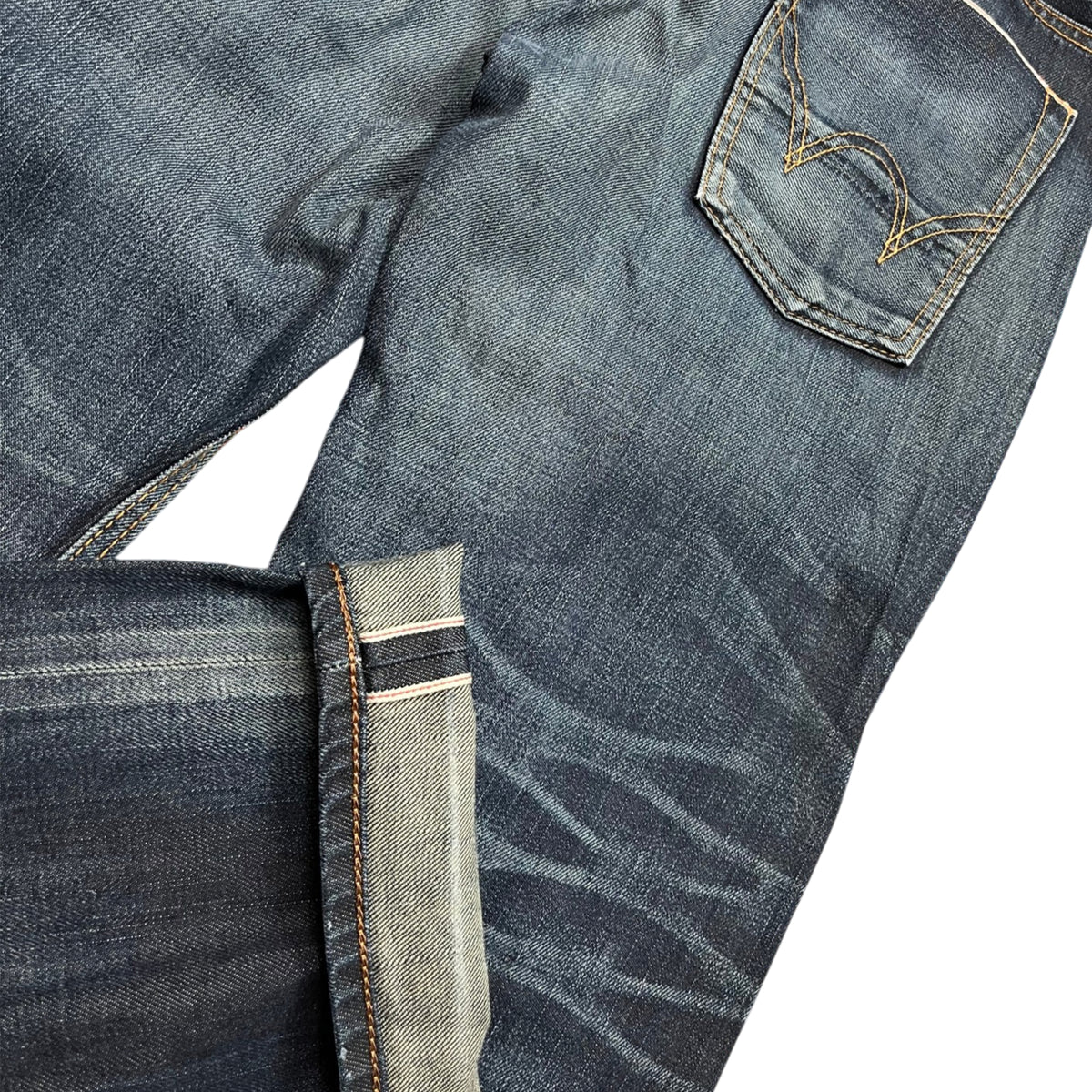 Edwin Japanese Selvedge SK505T Buckle Back Jeans (M)