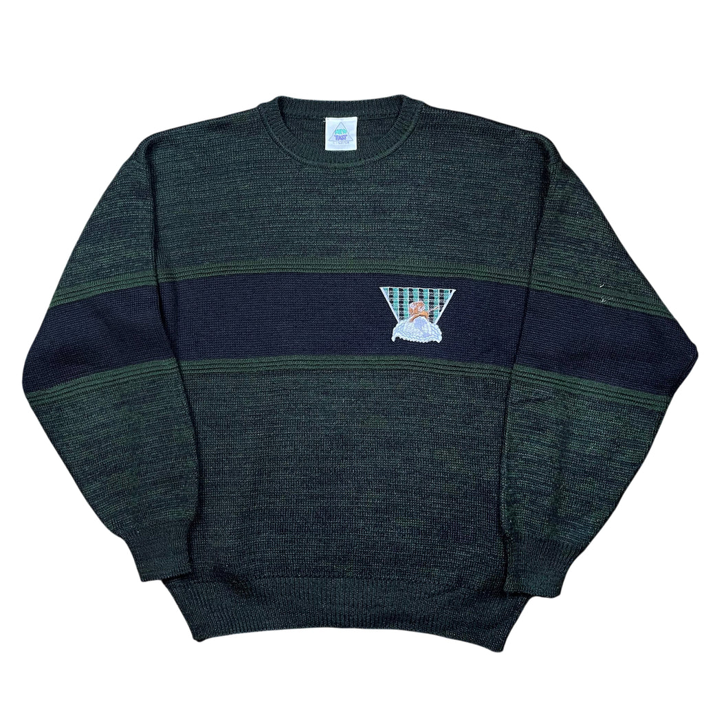 Vintage 90's New Fast Embroidery Sweater (L)