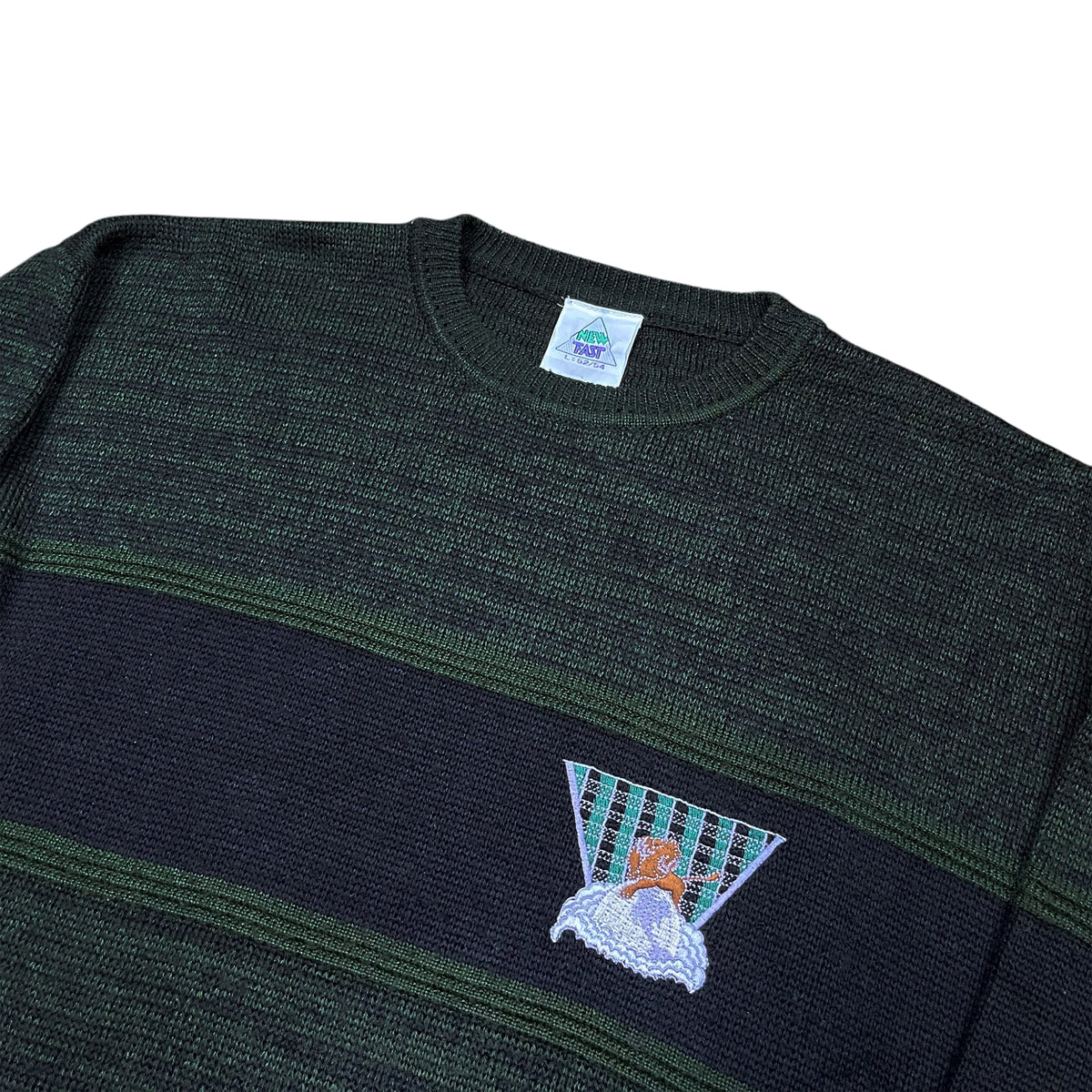 Vintage 90's New Fast Embroidery Sweater (L)
