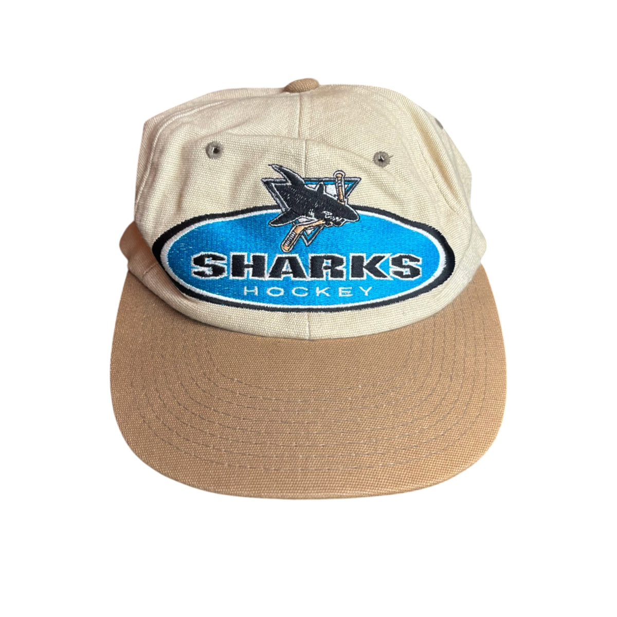 Vintage 1990's San Jose Sharks Starter Purple Label Cap (OSFA)