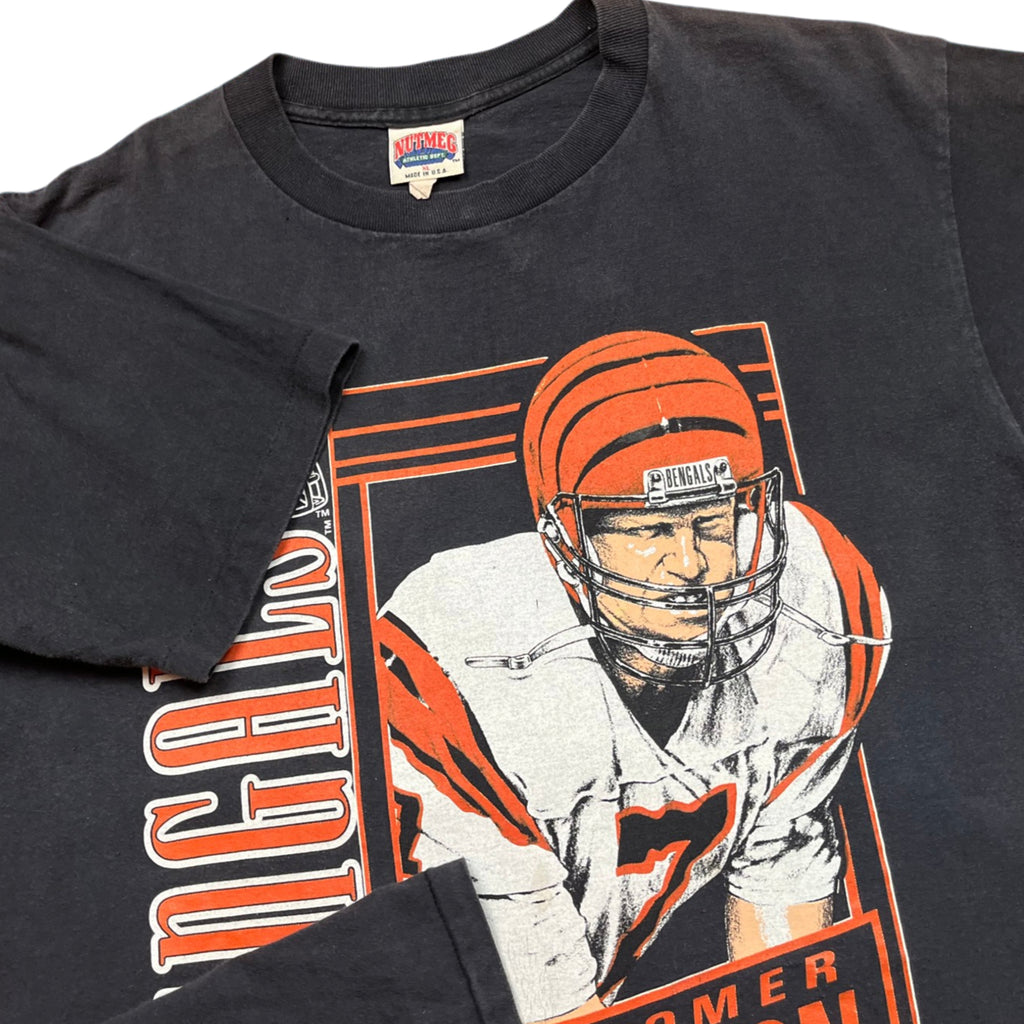 Vintage 90's NFL Esiason Boomer's NUTMEG Stats T-shirt (XL)