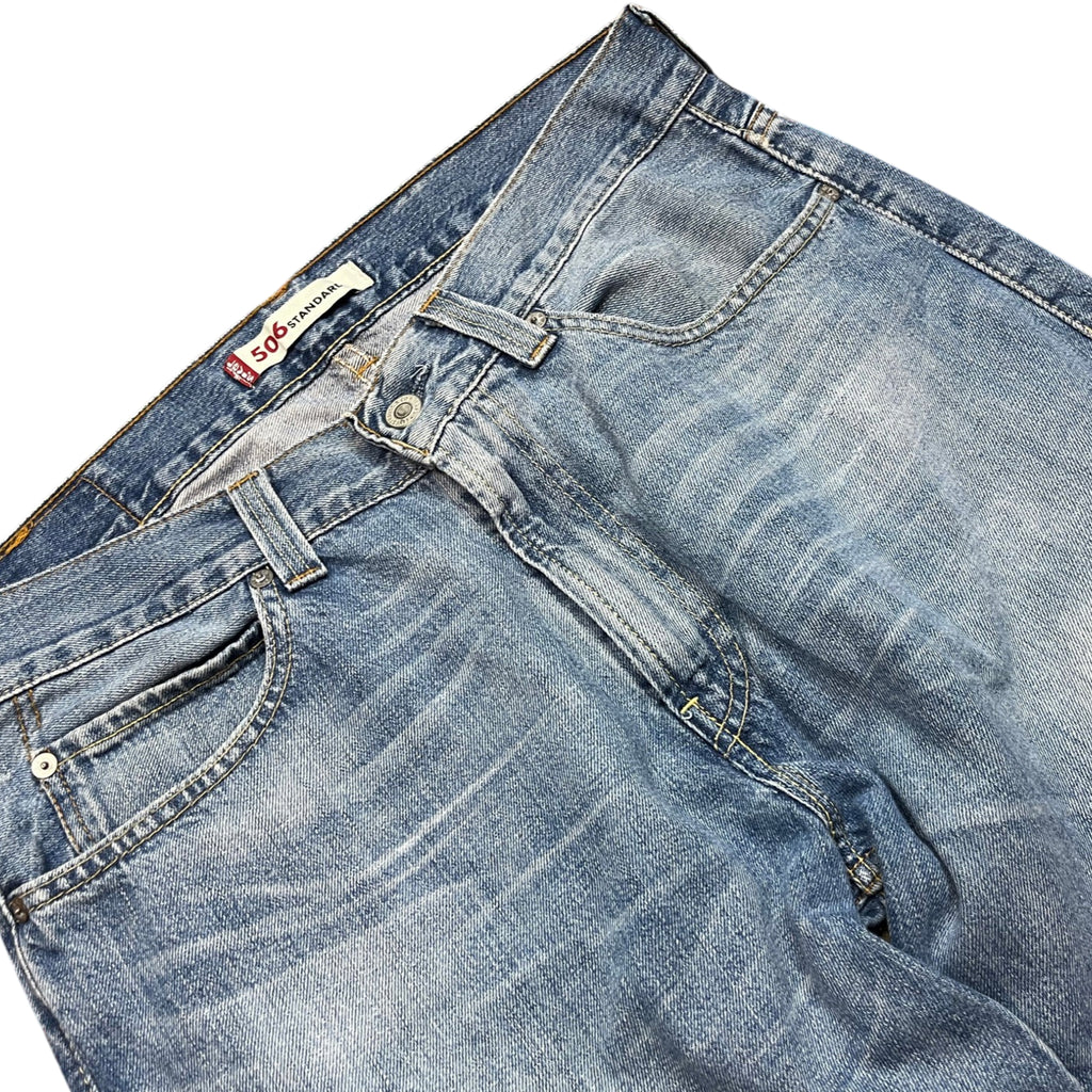 Vintage Levi's 506 Standard Fit Washed Jeans (L)