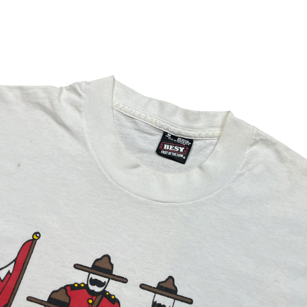 Vintage 90's Single Stitched Fort Macleod Graphic T-shirt (M)