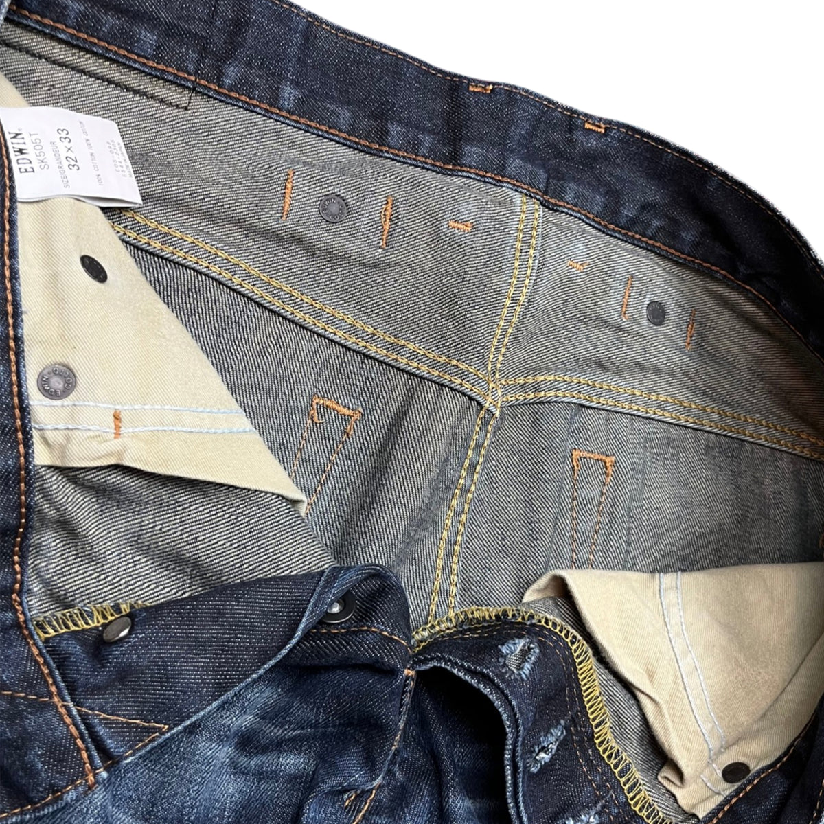 Edwin Japanese Selvedge SK505T Buckle Back Jeans (M)