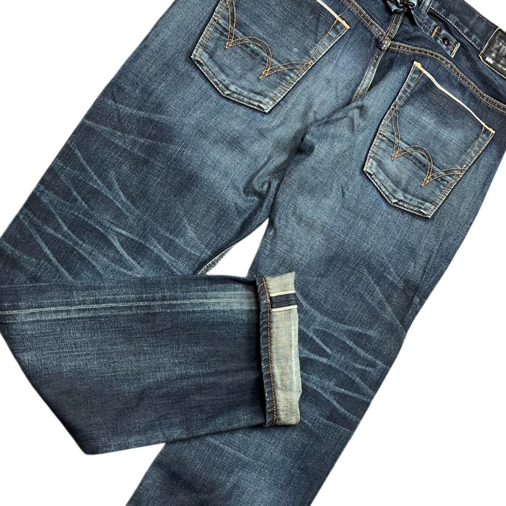 Edwin Japanese Selvedge SK505T Buckle Back Jeans (M)